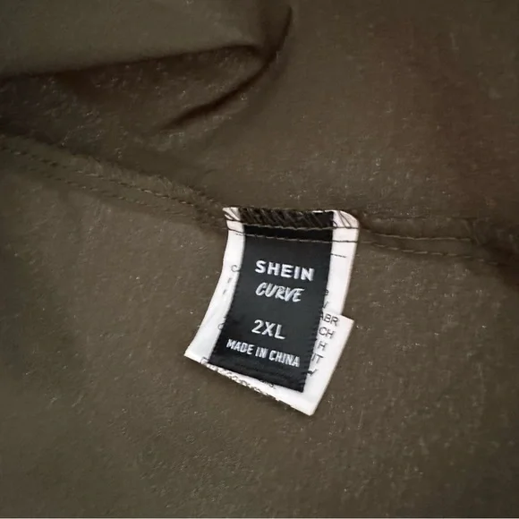 Clasi Plus Solid Ruffle High-Low Hem Blouse, Peplum Top - Picture 4 of 4